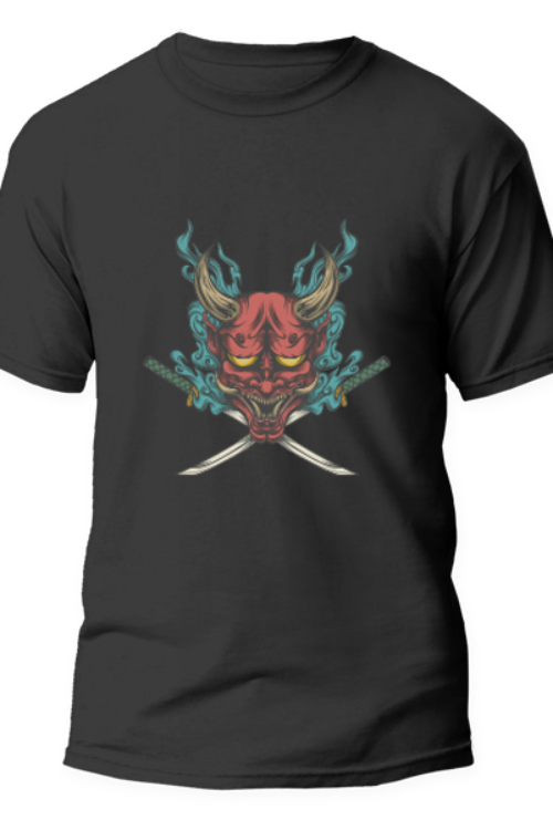 Red Oni Japanese Mens Tshirt