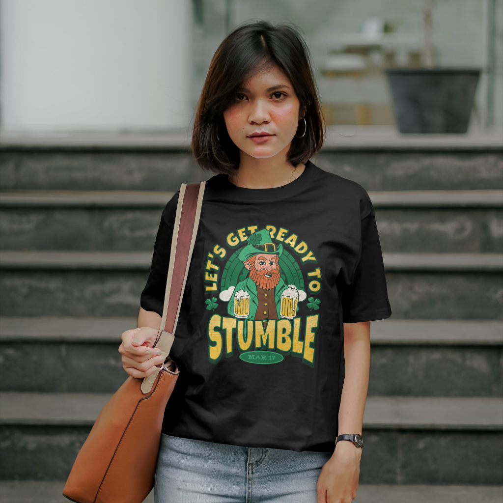 Personalized St Patrick's day T-shirt get ready to stumble