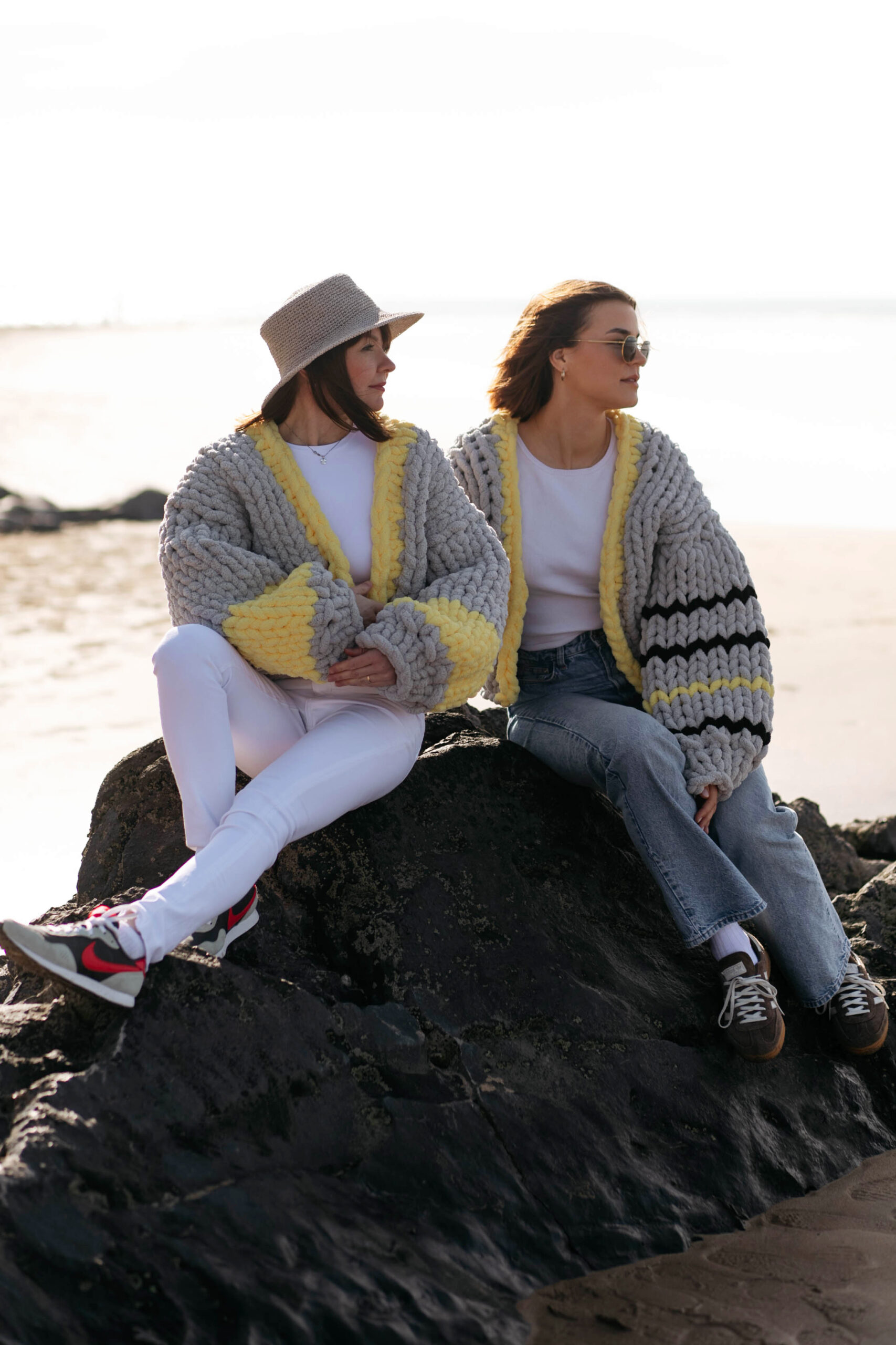 Chunky Knit Grey Cardigan - Image 5