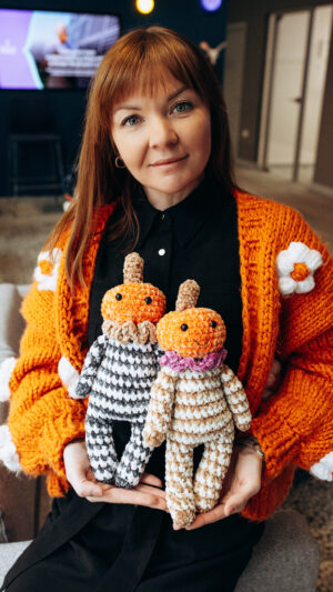 Adorable Hand-Crocheted Mr.Pumpkin